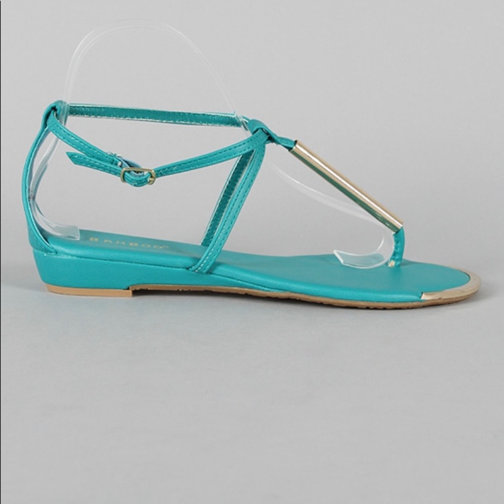Women’s turquoise open toe sandal